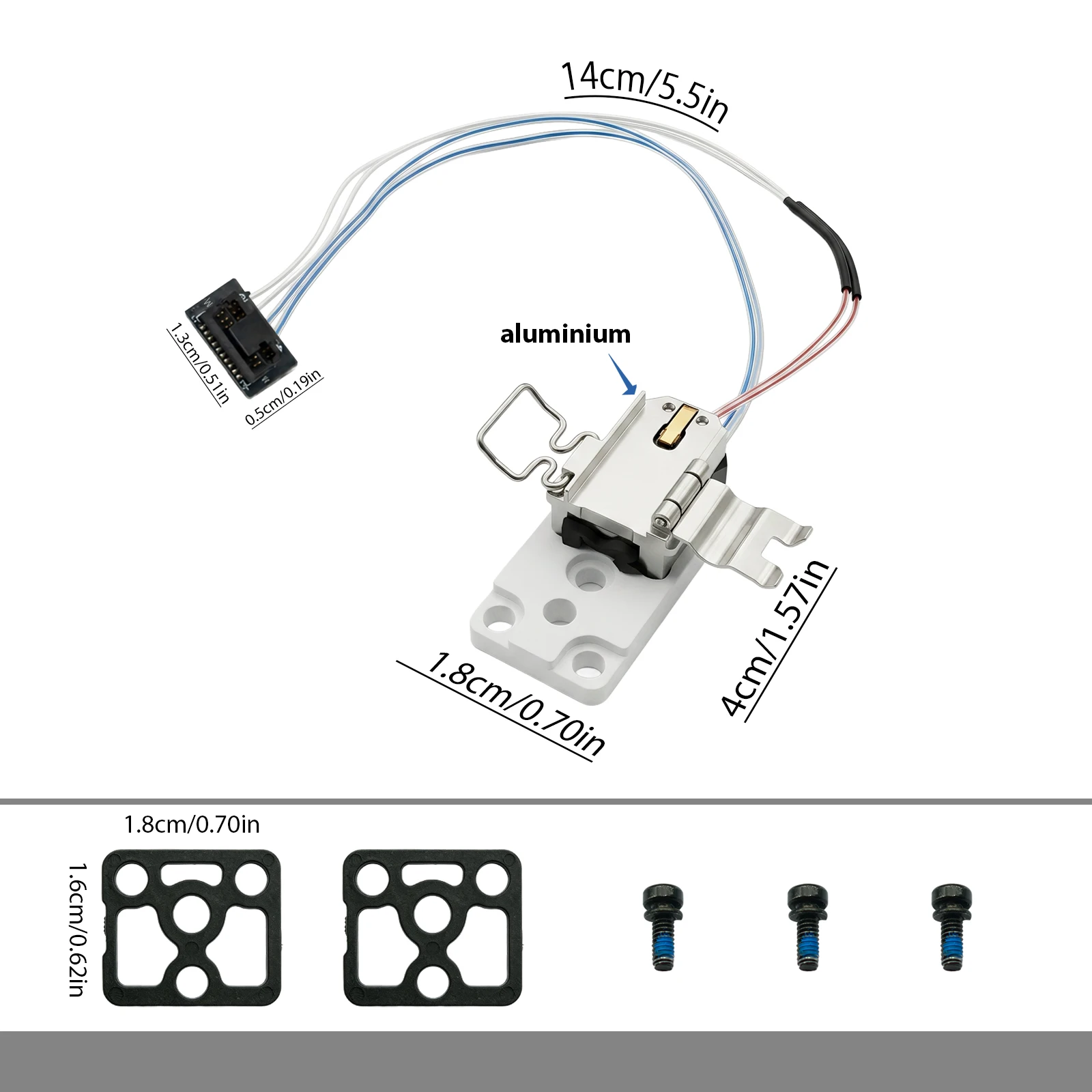 Hotend Assembly Kit for Bambu Lab H2D H2C Left Right Ceramic Zirconia Insulator Heating Thermistor 3D Printer Parts