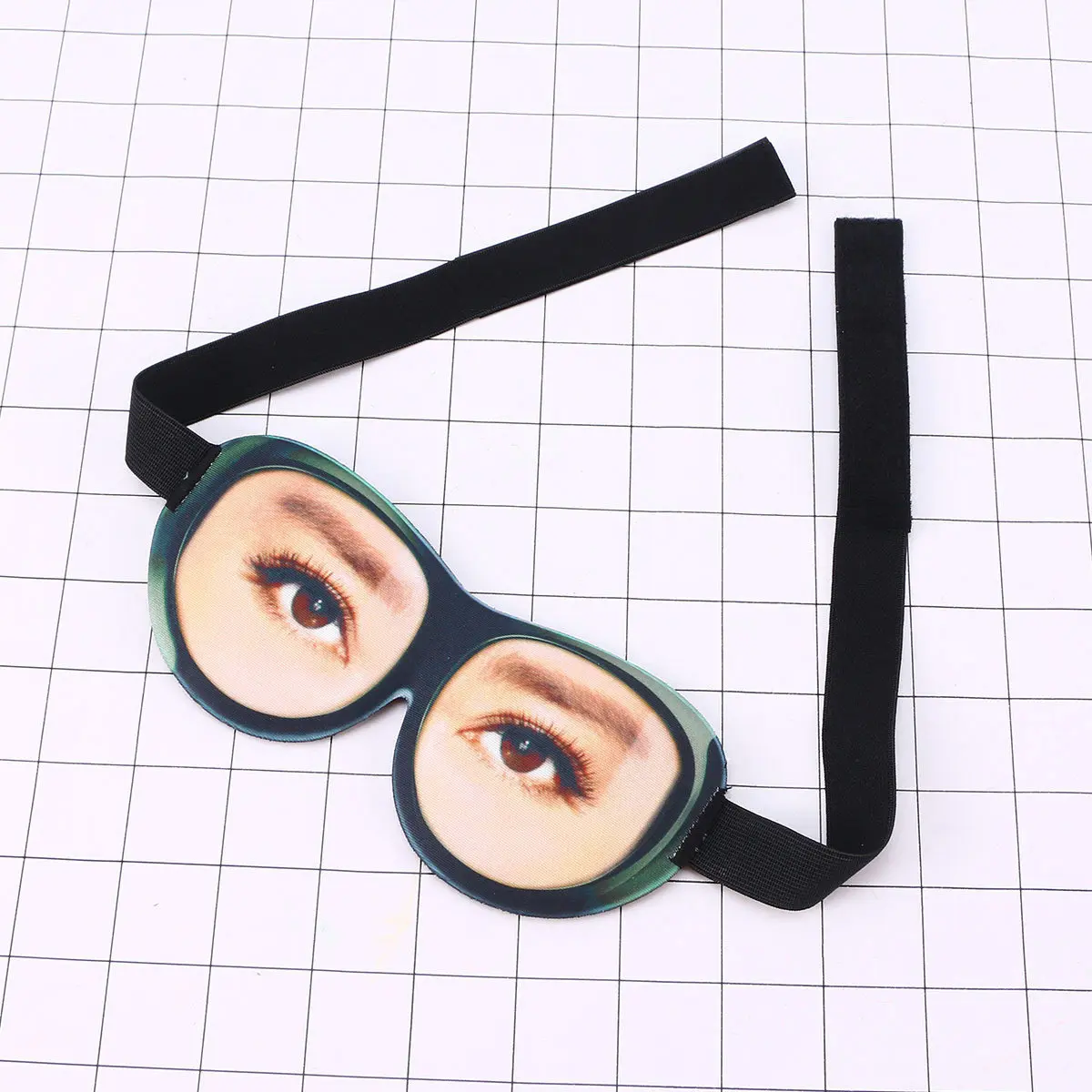 Eye Mask for Men and Women Soft Washable Lightweight Blackout Eyeshade with Contoured Design Nose Bridge Fit Travel