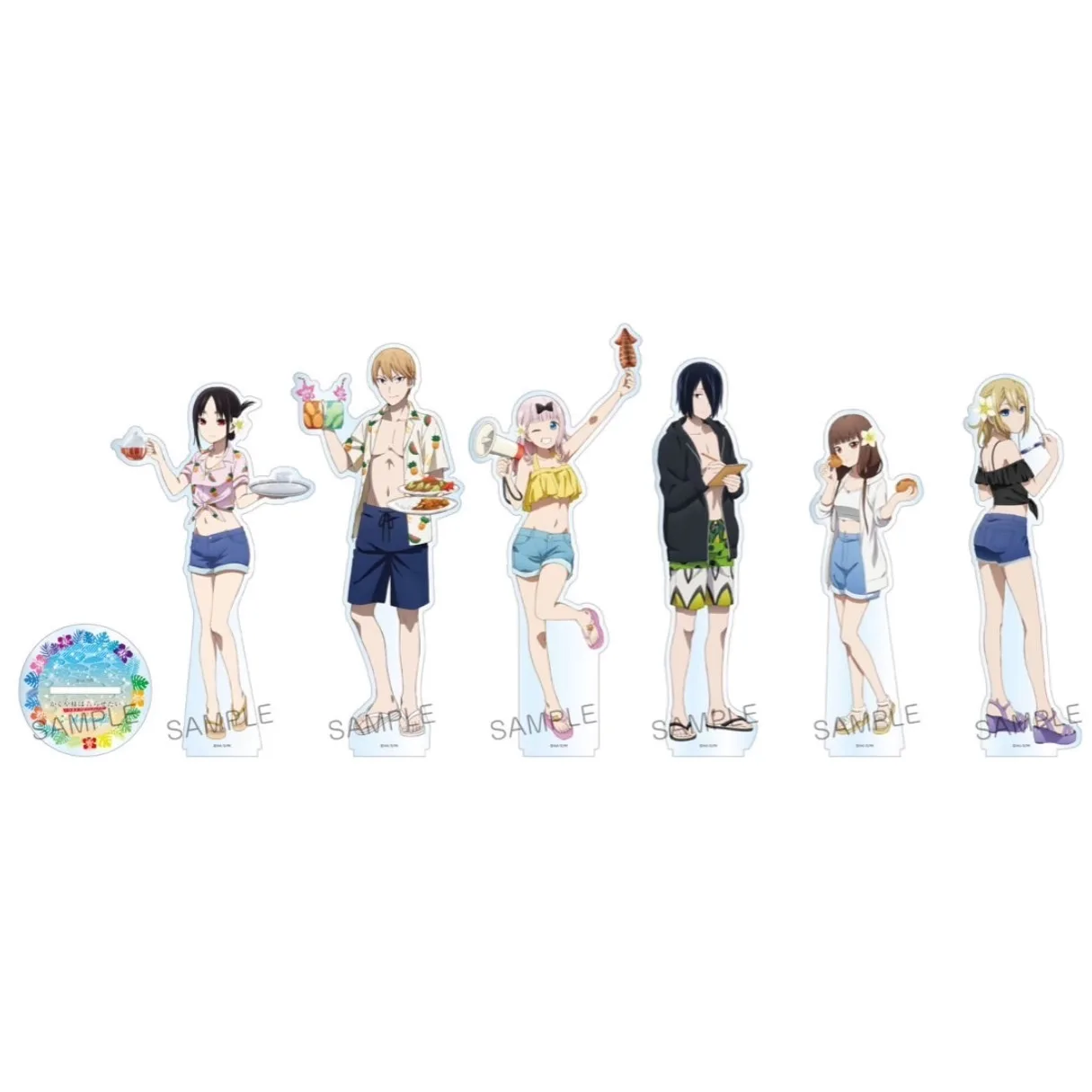 

Игра Shinomiya Kaguya Fujiwara Chika Iino Miko Shirogane Miyuki, акриловая кукла-подставка, аниме-фигурка, модель, тарелка, игрушка для косплея в подарок