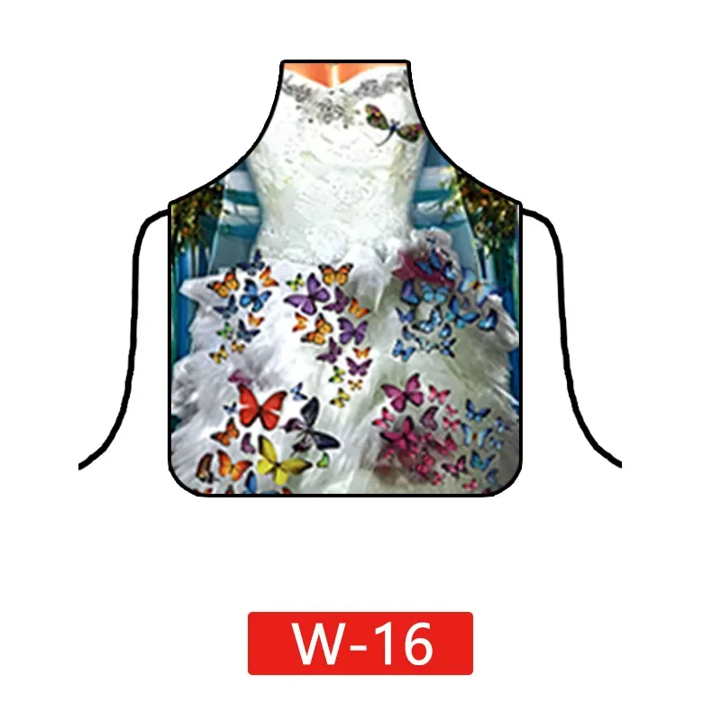 1pcs Sexy Funny Kitchen Apron Women Muscle Man Pattern Creative Waterproof Interesting Festival Party BBQ Couples Home Apron