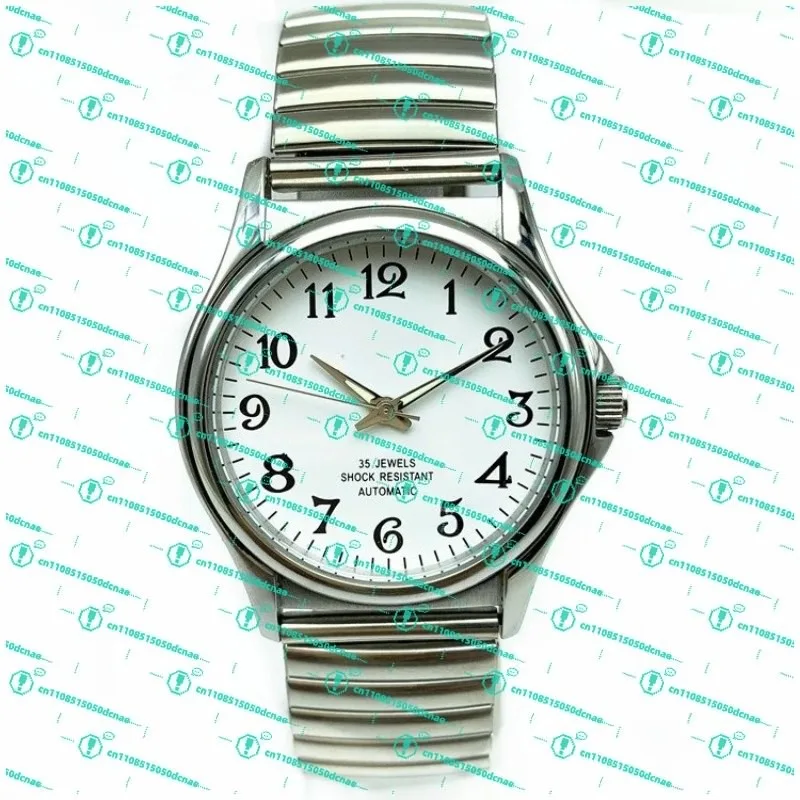 Men's automatic mechanical watch, all-digital fashion casual luminous transparent leather men's watch