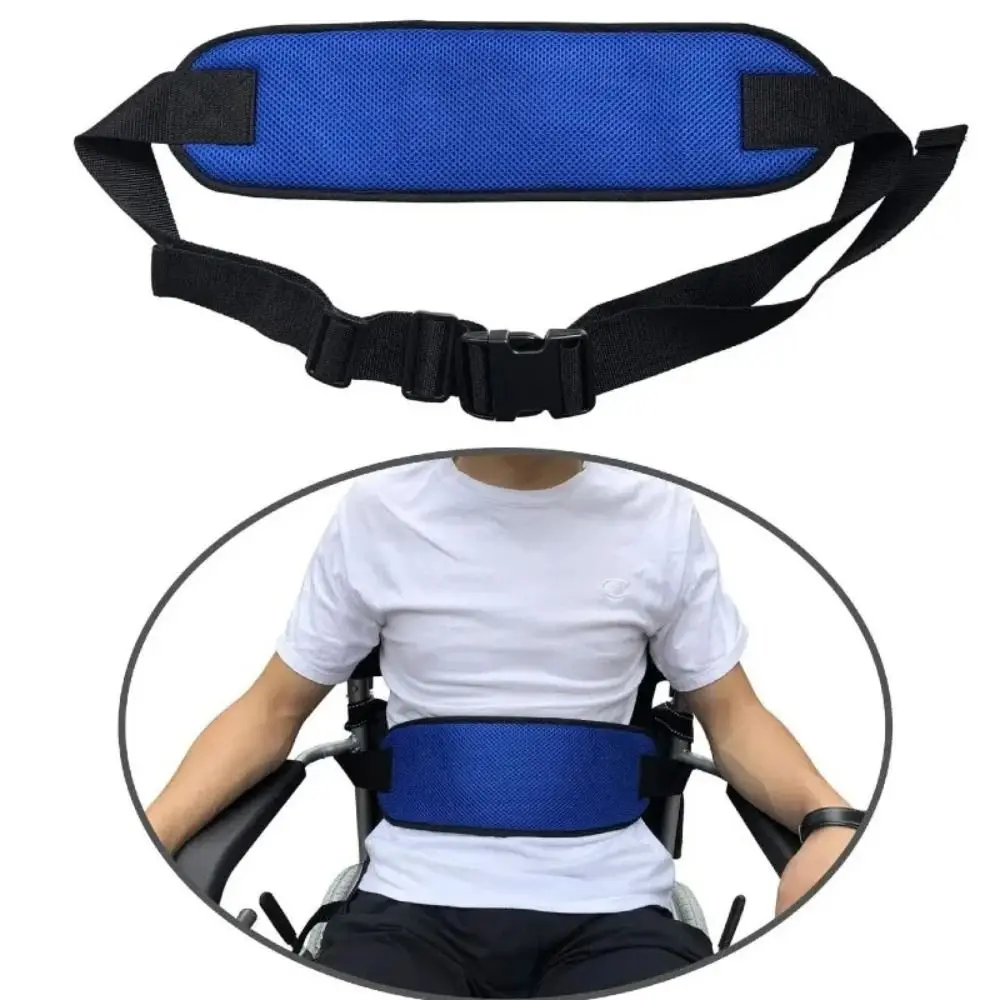 Adjustable Length Wheelchair Seat Belt Reusable Quick Release Buckle Fixation Harness Wear Resistant Safety Binding Band