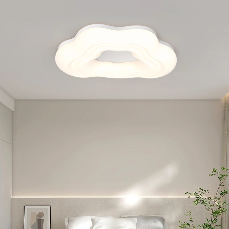 Imagem -03 - Modern Led Cloud Ceiling Chandelier For Childrens Room Iluminação Interior Home Decor Bedroom Light Branco Azul Pink Fixture