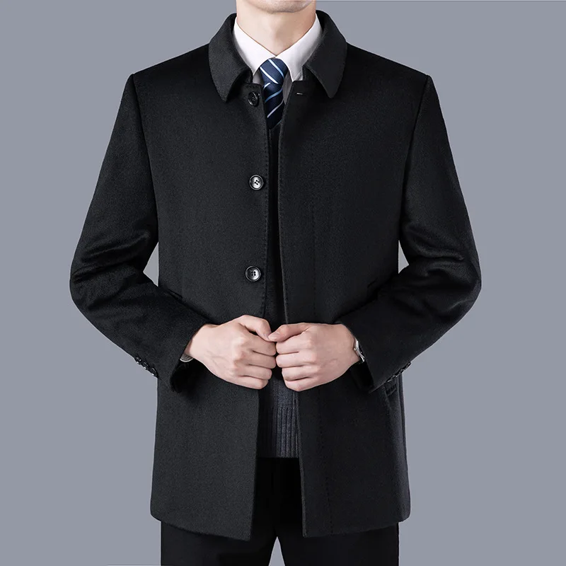 Autumn and Winter New Middle-aged and Elderly Men's Coats Jackets Leadership Work Clothes