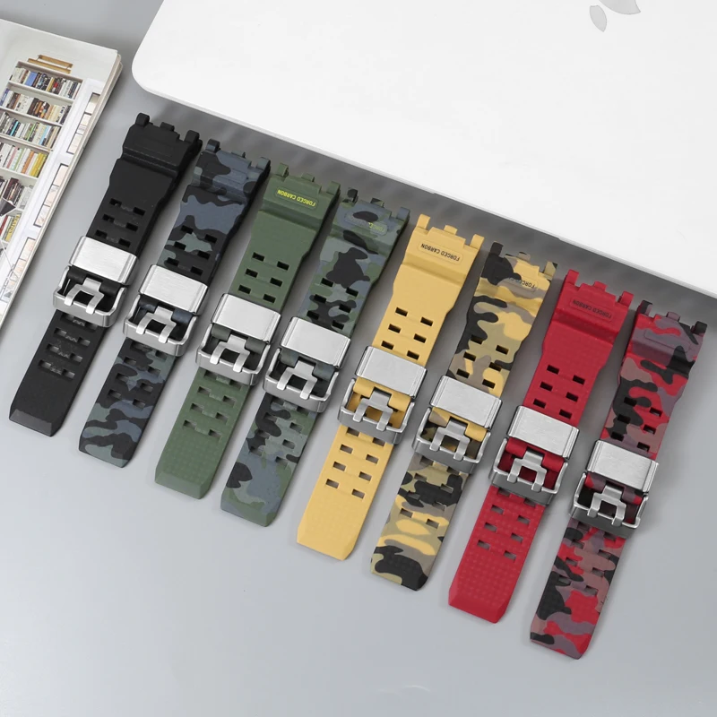 Substitute G-SHOCK II Big Mud King GWG-2000/GWG-2040 Series Special Toothed Interface Waterproof Rubber Watch Strap