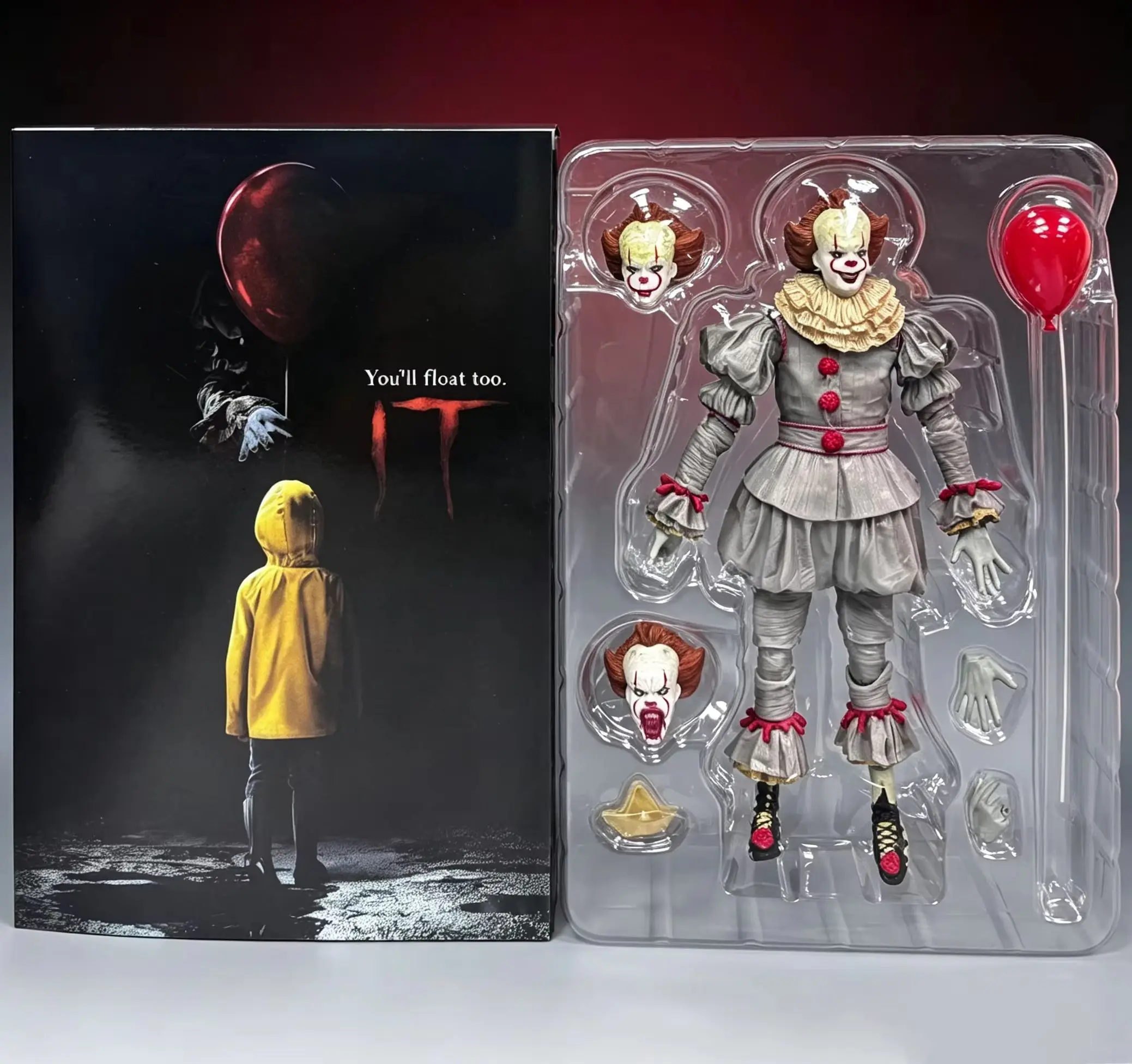 Resurrected Pennywise the Clown Figure Full Set Handmade desktop Model Articulated Joints Collectible Birthday Gift - view 4