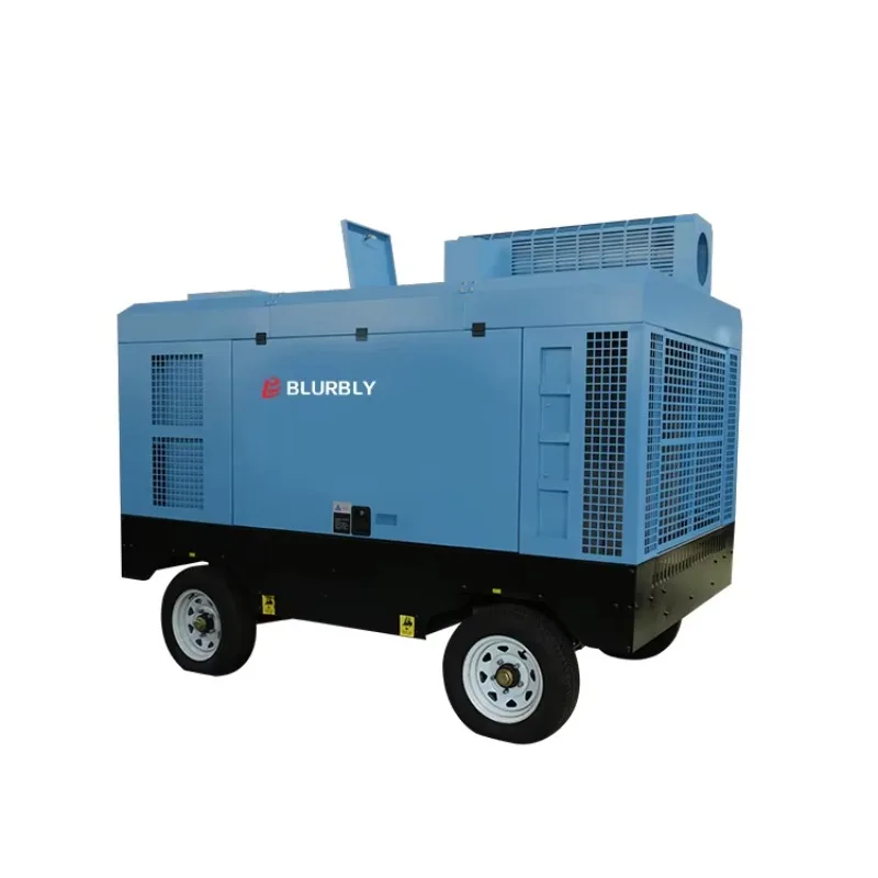Cummins Engine Kaishan Diesel Driven Mobile 22bar Portable Screw Diesel Air Compressor Custom Logo 157KW Stationary 15 M3/min