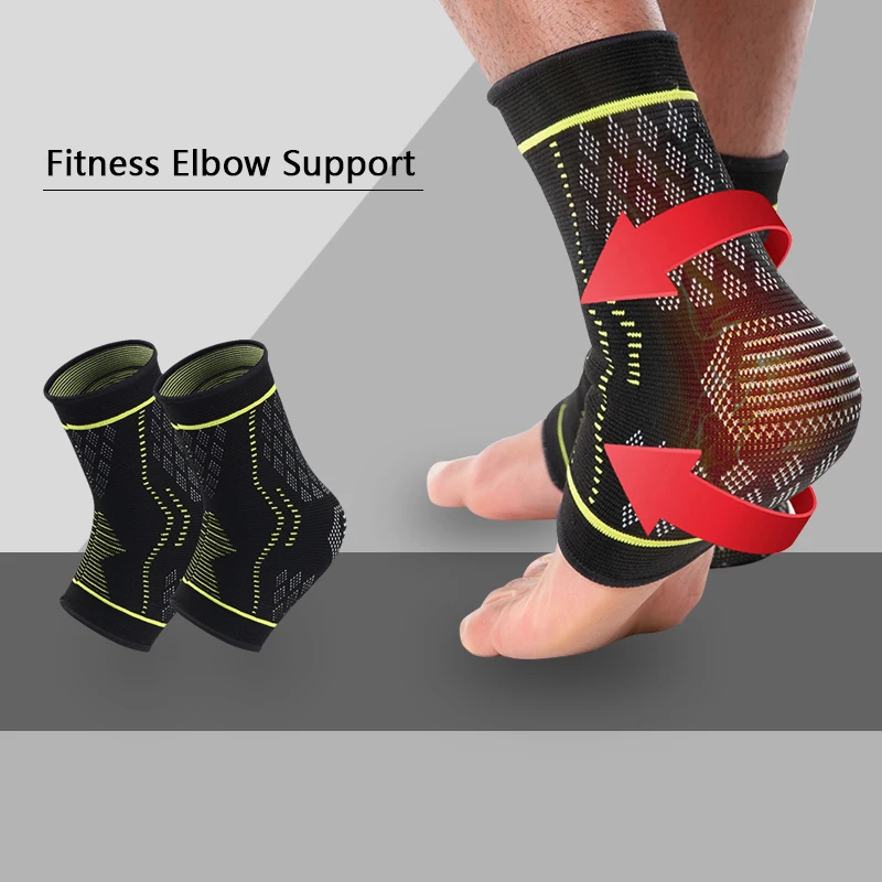 1Pair Ankle Brace Compression Ankle Support for Sprain & Strain, Achilles Tendonitis, Plantar Fasciitis & Recovery, Ankle Sleeve
