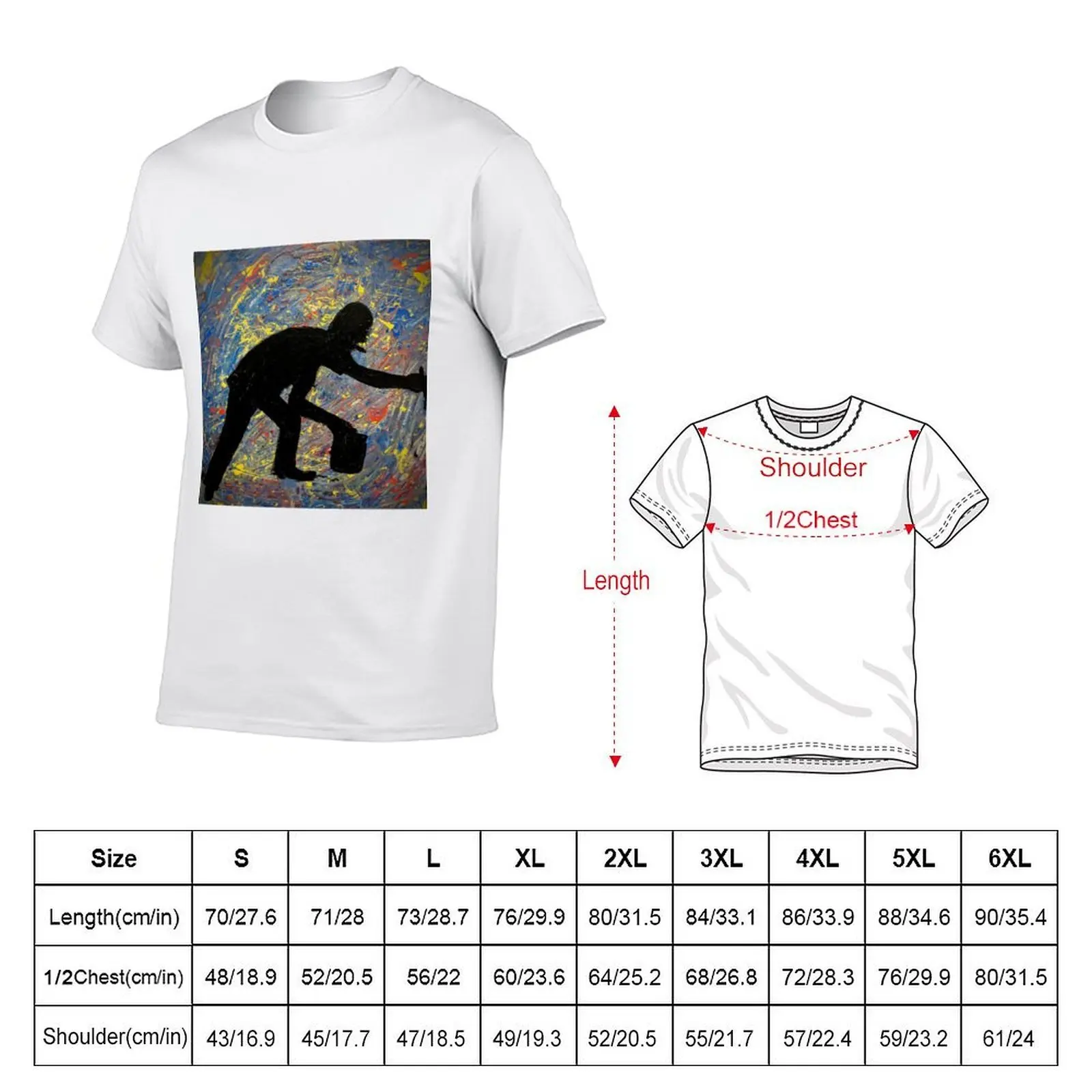 Jackson Pollock T-Shirt sports fans summer tops anime shirts men