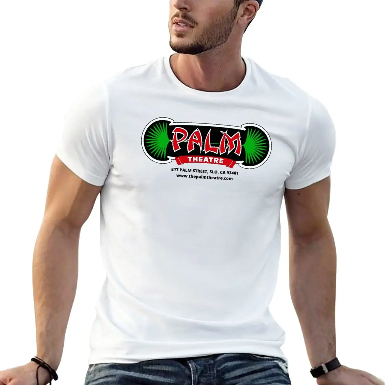 New COLOR PALM LOGO BLACK ADDRESS T-Shirt Blouse Oversized t-shirt boys white t shirts big and tall t shirts for men