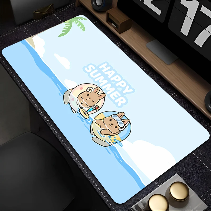 Mouse Pad PC Accessories Keyboard Pad Office Desk Mat Anti Slip HD Mousepad Rubber Tablet Pad Bunny Rabbit Gaming Extended Pad