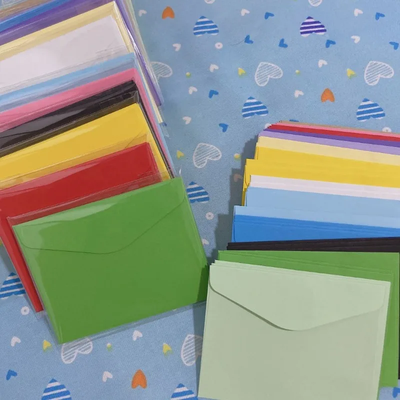 10 قطعة مغلفات صغيرة بلون الحلوى لتقوم بها بنفسك ورق الحرف سكرابوكينغ لوازم المفضلة حاملي بطاقات الهدايا للحروف صور القرطاسية