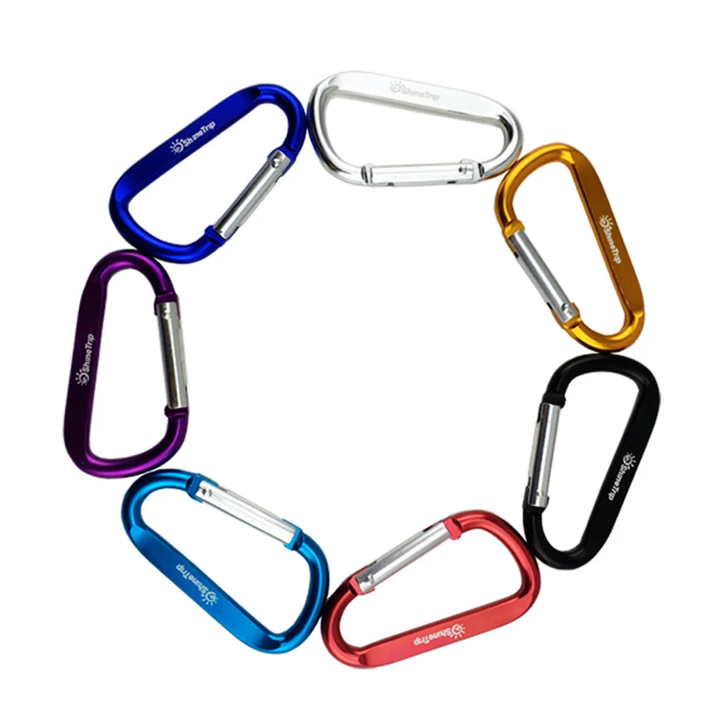 

12pcs Carabiner Clip Quick Buckle Hiking Camping Keychain Multifunction Hammock Climbing Gear Outdoor Accessories Heavy Duty