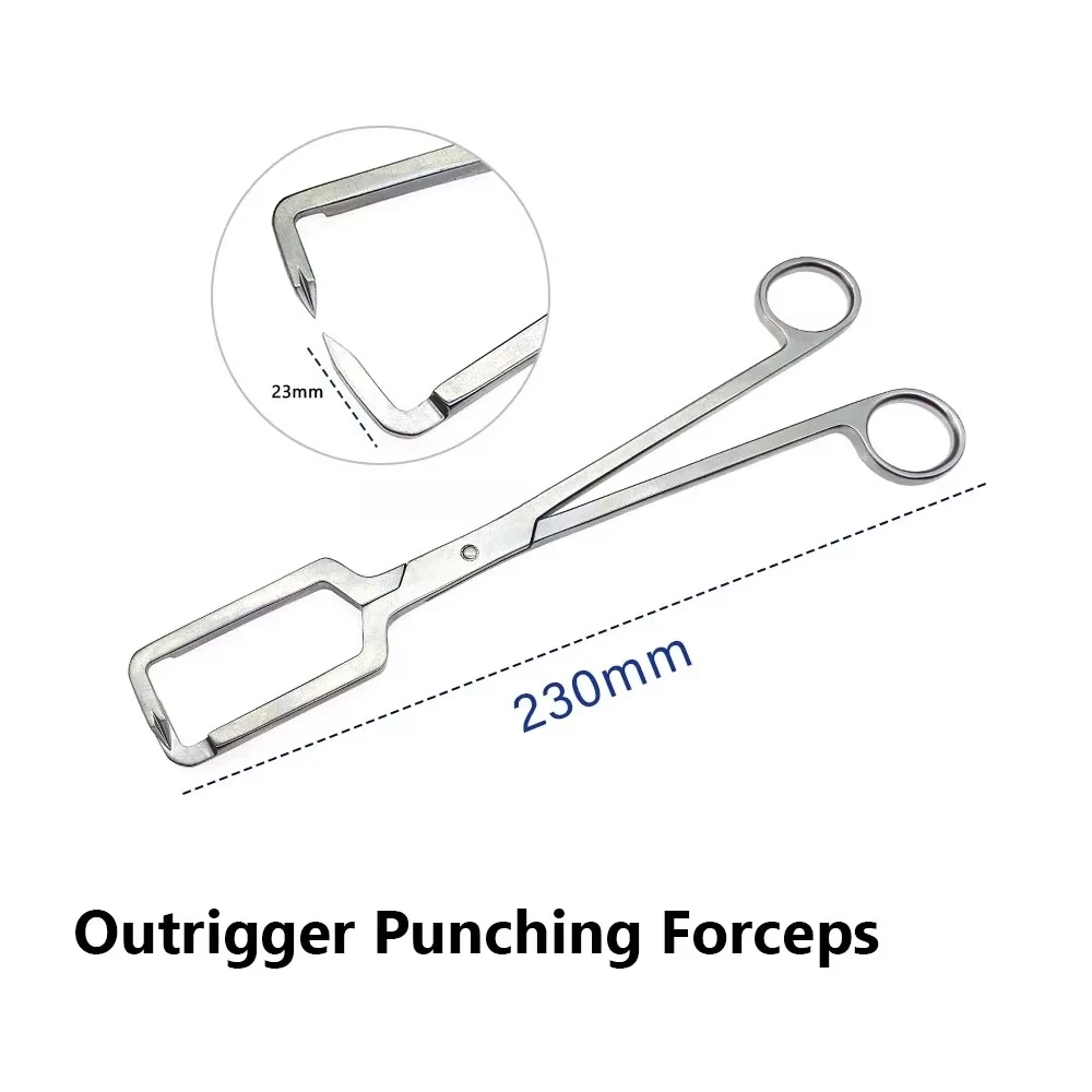 Outrigger Punching Forceps Surgical Forceps 230mm Stainless Steel Pet
