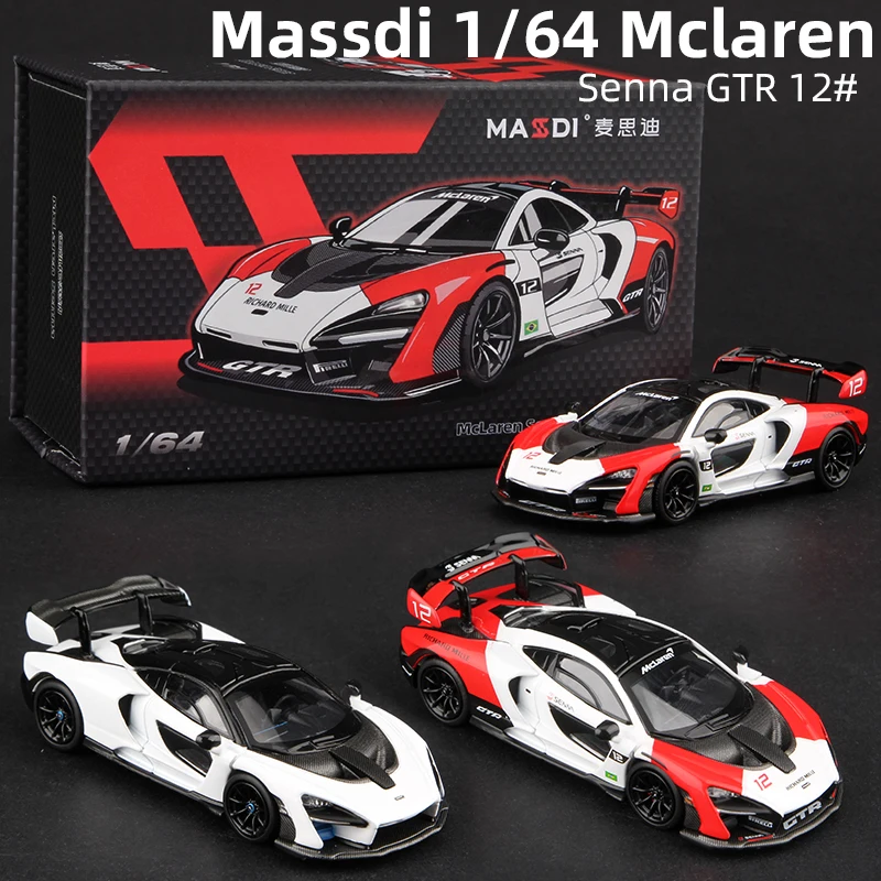 Модель-автомобиля-massdi-1-64-mclaren-senna-gtr-белая-версия-миниатюрный-суперкар-из-сплава-литая-игрушка