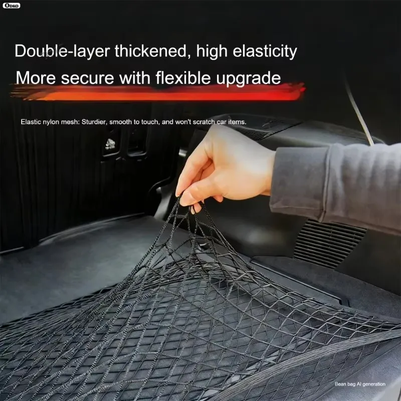 Car Rear Cargo Net, Suitable For Polestar 2 Envelope Elastic Trunk Storage Organizer, Car Storage Accessories