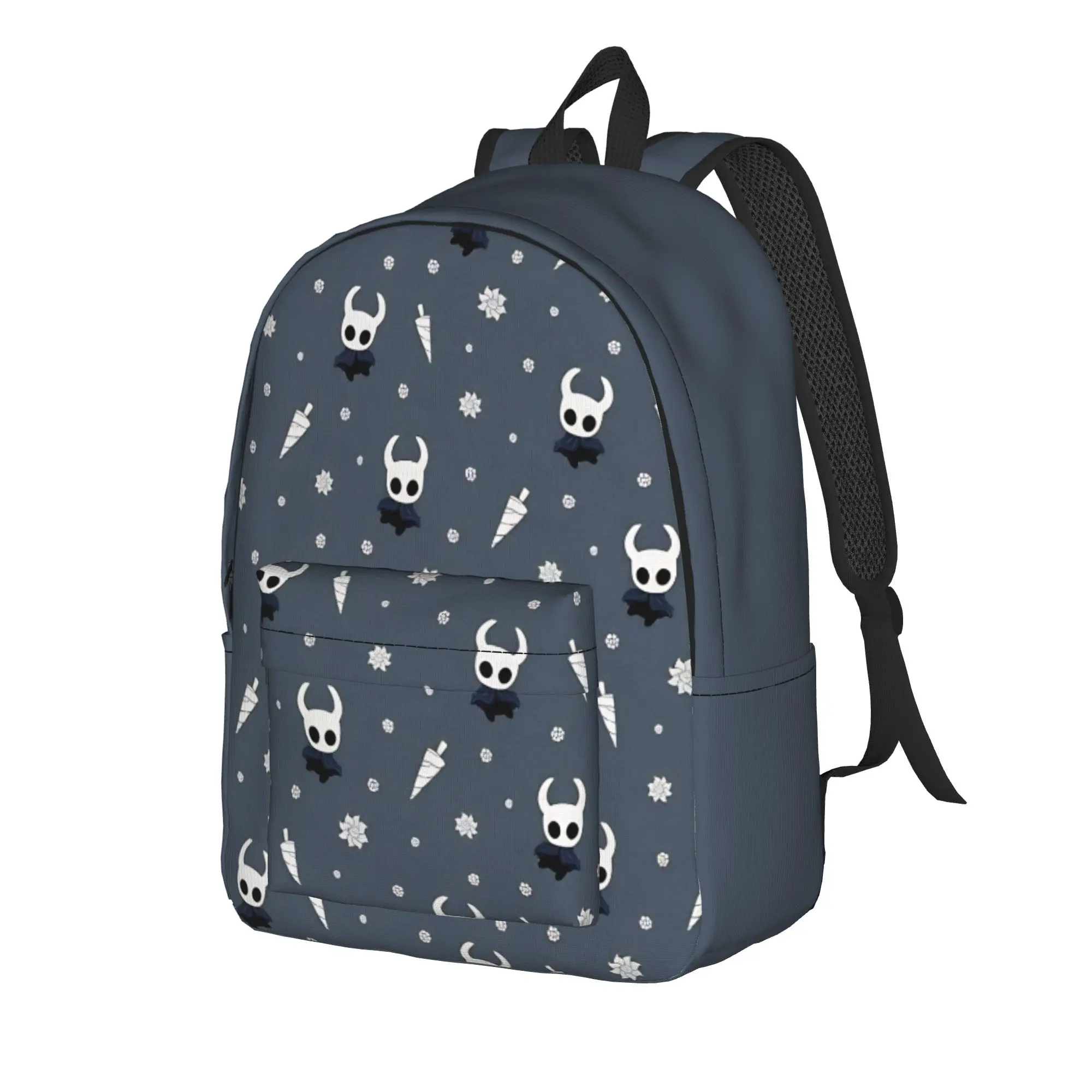 Back to school season pattern blue Knapsack Hollow Knight For Women Adjustable Strap Backpack