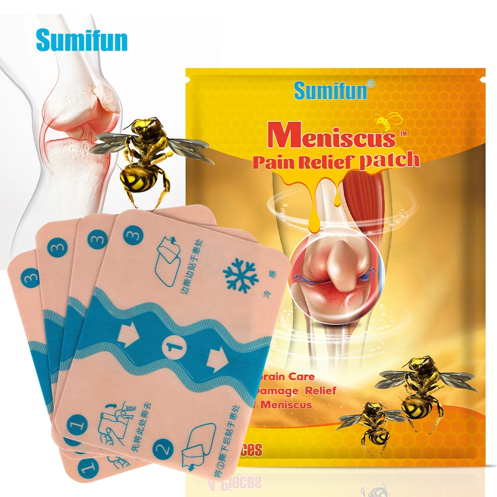 

4/8/16pcs Bee Venom Meniscus Analgesic Patch Synovitis Arthritis Pain Relief Sticker Knee Joint Ache Massage Medical Plaster