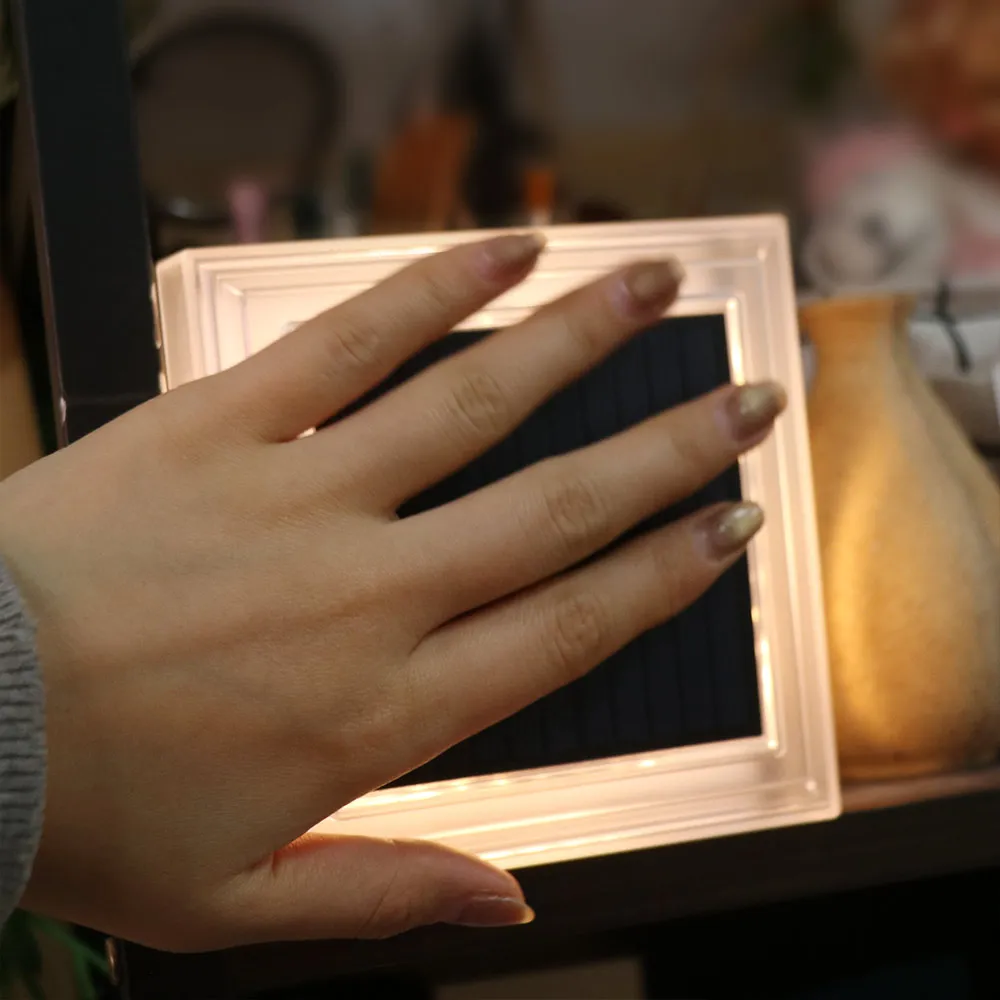 

Водонепроницаемый солнечный светильник для столбов, белый/теплый свет, на солнечной энергии, квадратный светодиодный светильник для забора, террасы, колонн