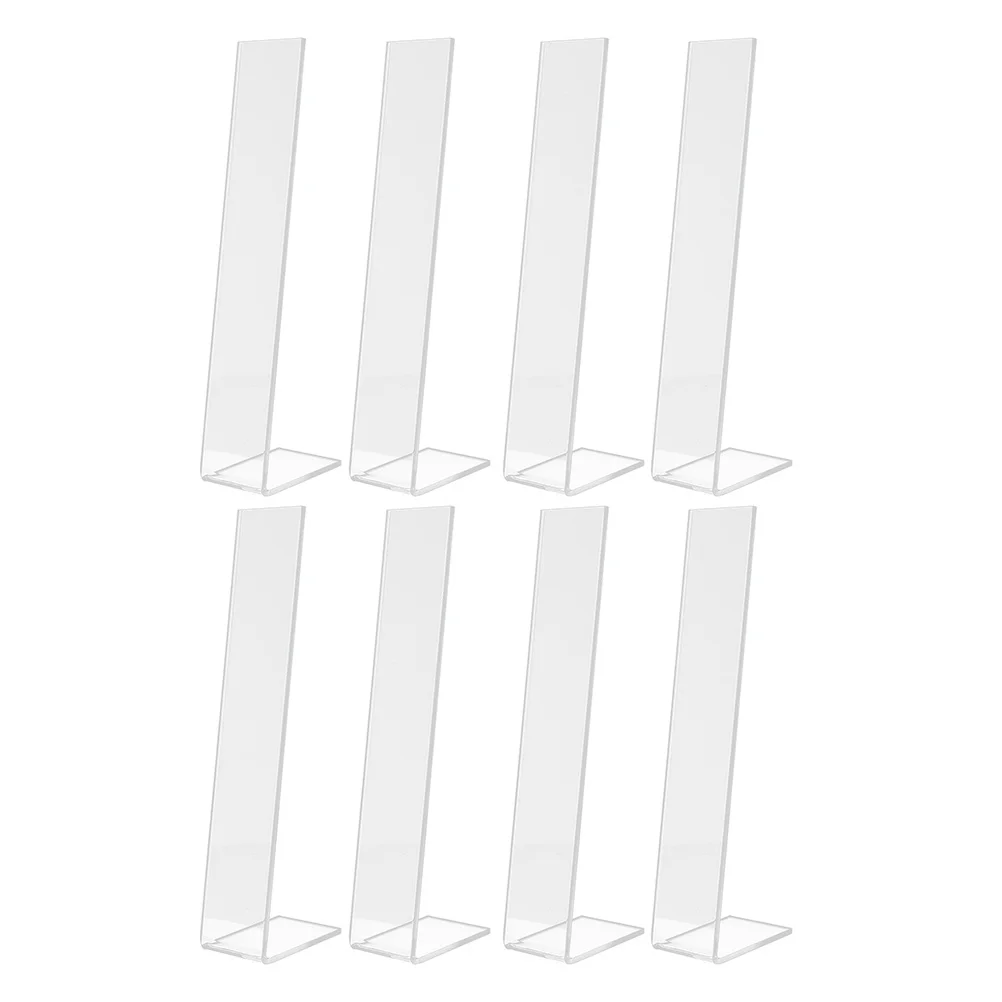 8Pcs Hairpin Holder Acrylic Hair Clip Stand Organizer L-Shaped Display for Room Fashion Hair Accessories Storage