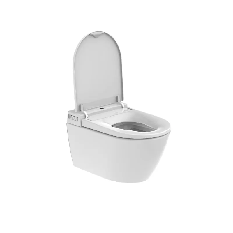 New Arrival Wall-Mounted Smart Toilet Bowl Ceramic Sanitary Ware Remote Control Elongated Shape Toilets Wall Hanging Tankless