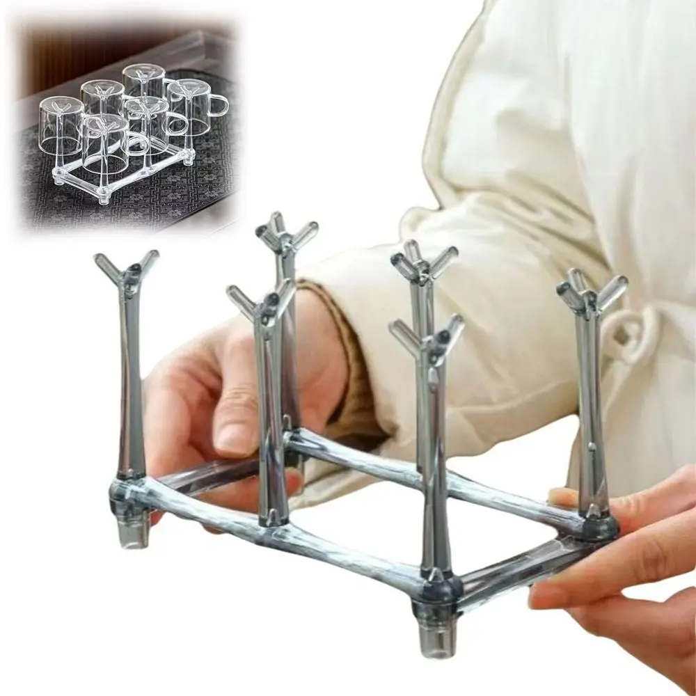 Creative Acrylic Cup Holder Hanging Adjustable Cup Drying Rack Retractable Mug Cup Rack