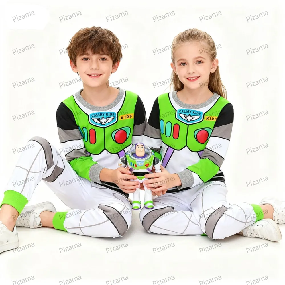 Pixar McQueen Kids Pajama Sets Boys Christmas Pajamas Halloween Pyjamas for Kid Buzz Lightyear Car Pijama Baby Homewear Pjs image 2
