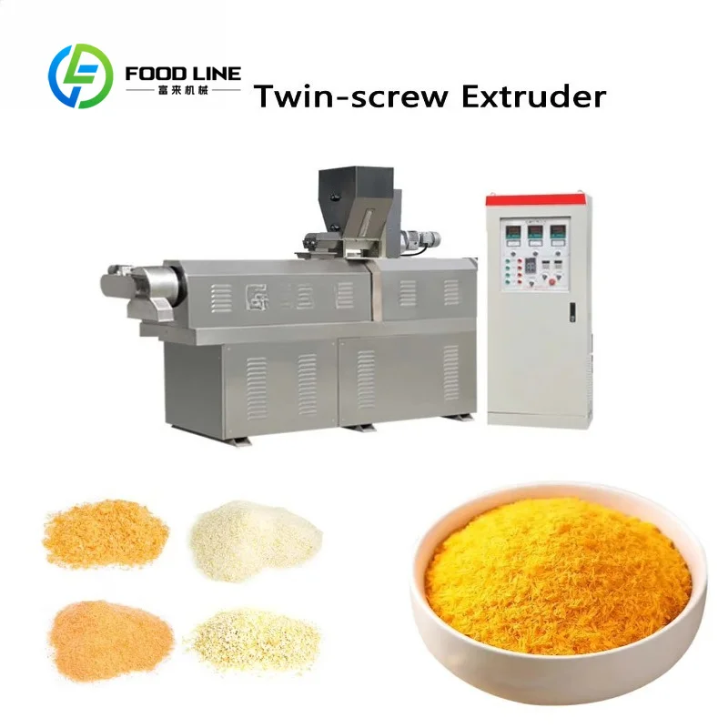 Customized Panko Bread Crumb Line 100 To 150kg H Diesel Electric Drive Gear Motor Pump Cutting Parts Food Factory
