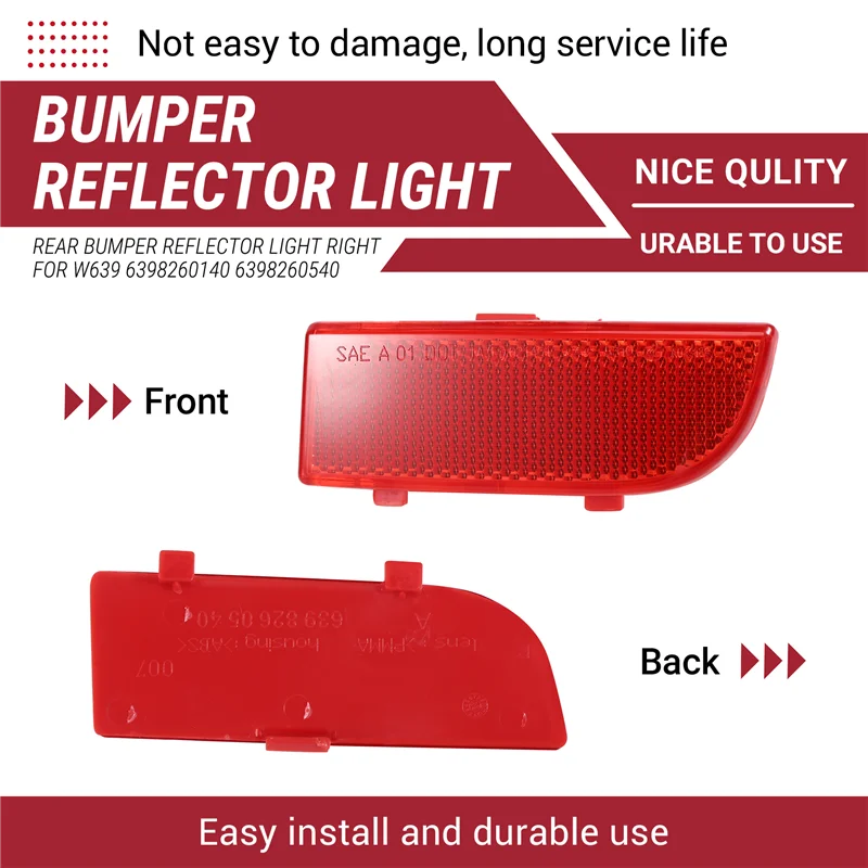 A09E-المصد الخلفي عاكس الضوء لمرسيدس بنز فيتو فيانو W639