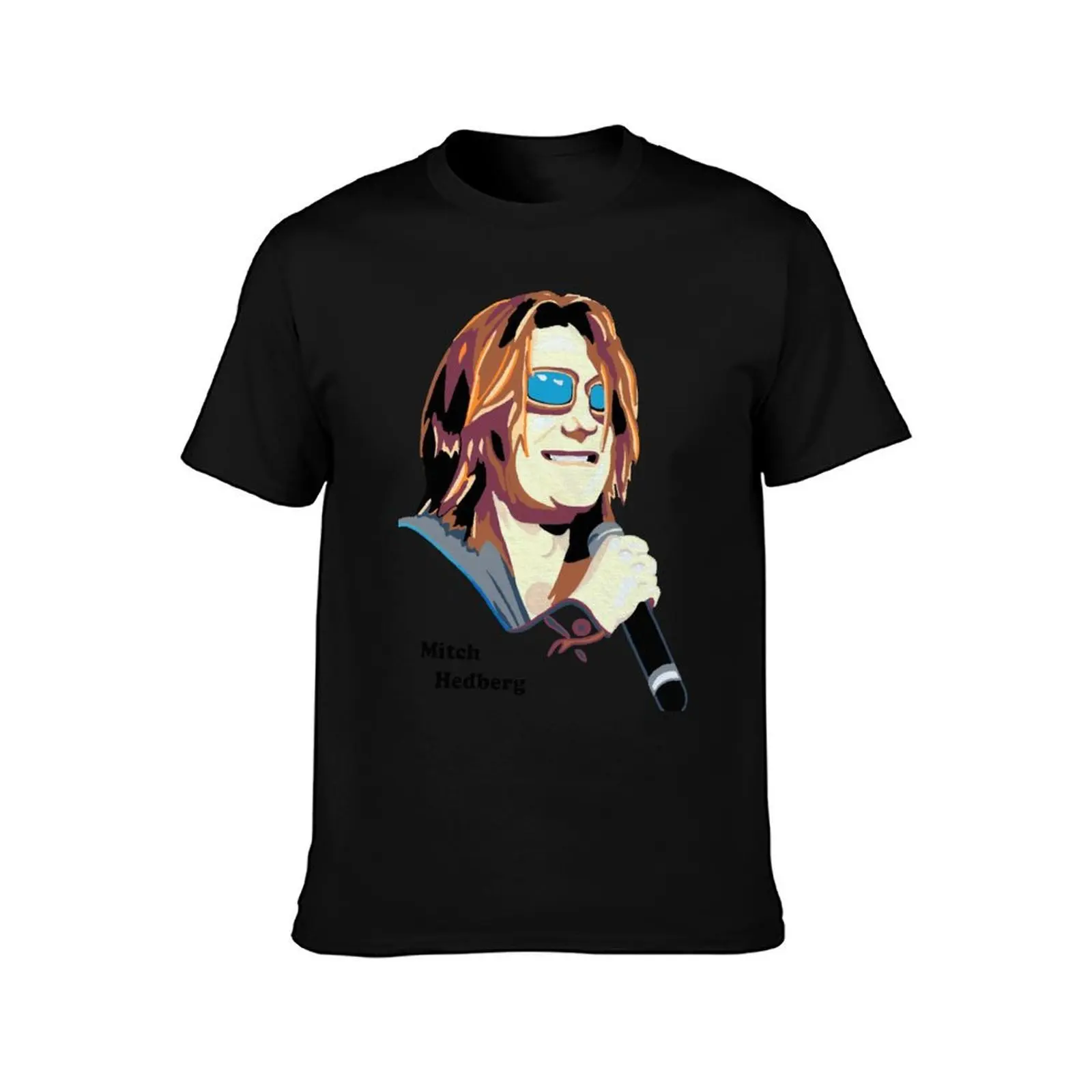 Mitch Hedberg T-Shirt, Summer Casual Cotton Tee, Oversized Streetwear Tops, Vintage Graphic Print, Loose Fit Short Sleeve