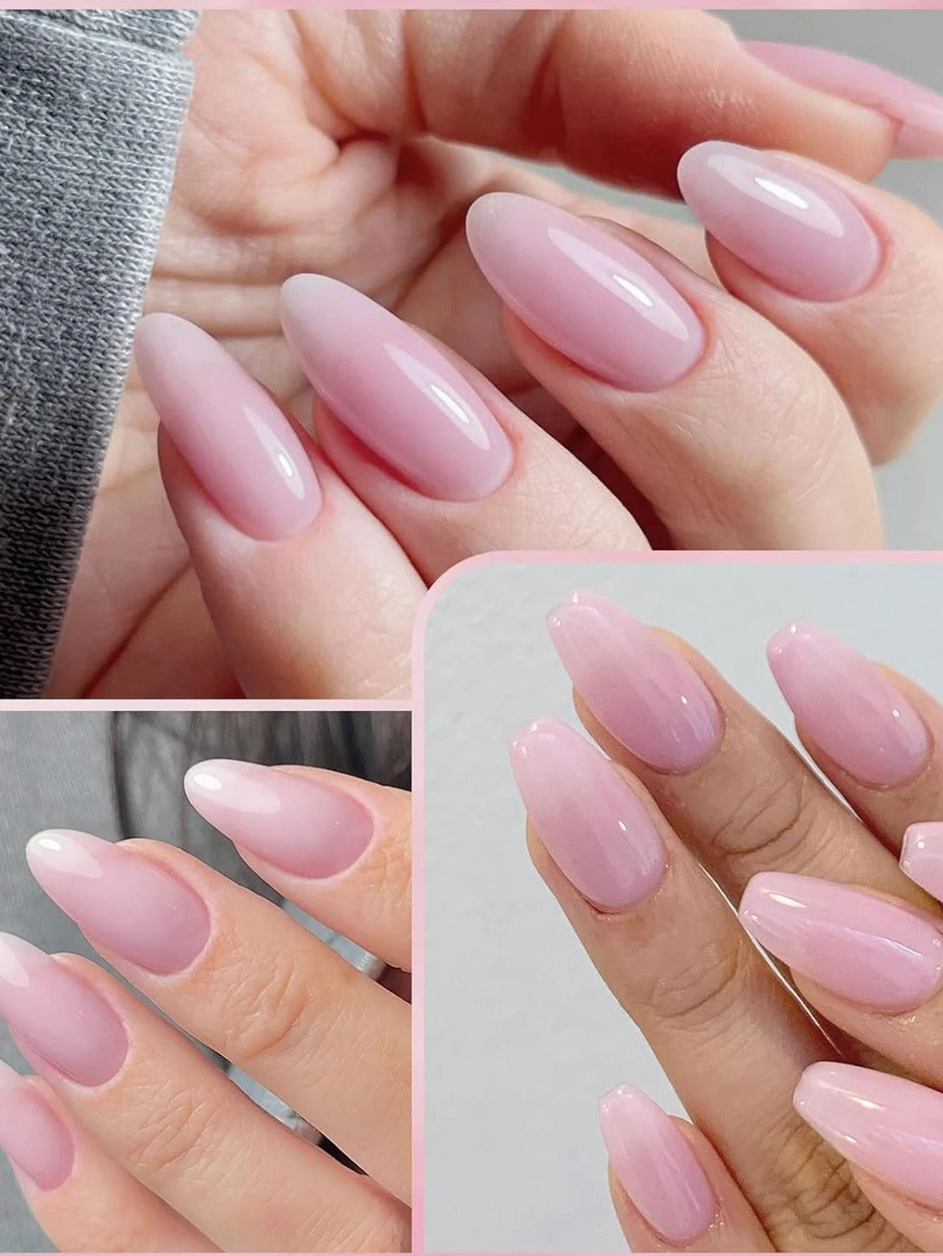 Vernis à ongles Gel rose gelée, 10 ML, Transparent, été, nu, rose, Semi-Permanent, amovible, Nail Art, charme