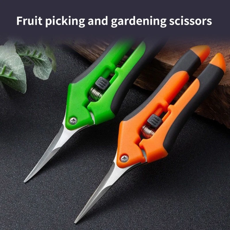 2024 New Garden Pruning Scissors Stainless Shears Easy Plant Trimming Improve Work Efficiency for Home Gardens Scissors