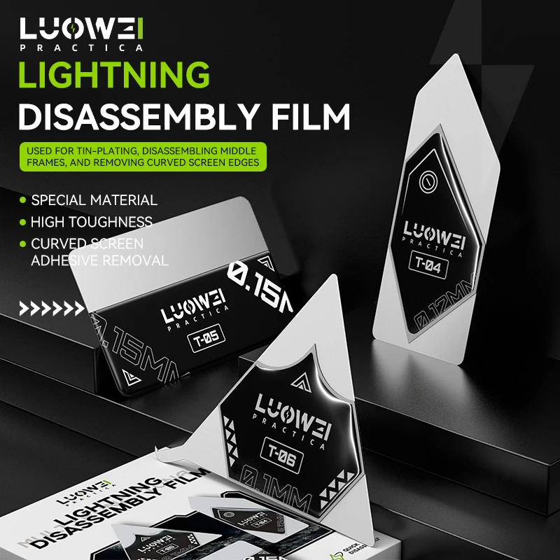 LUOWEI Lightning Disassembly Film/Mobile Frames Open tools/Removing Curved Screen Eages/Mobile Screen Open tools