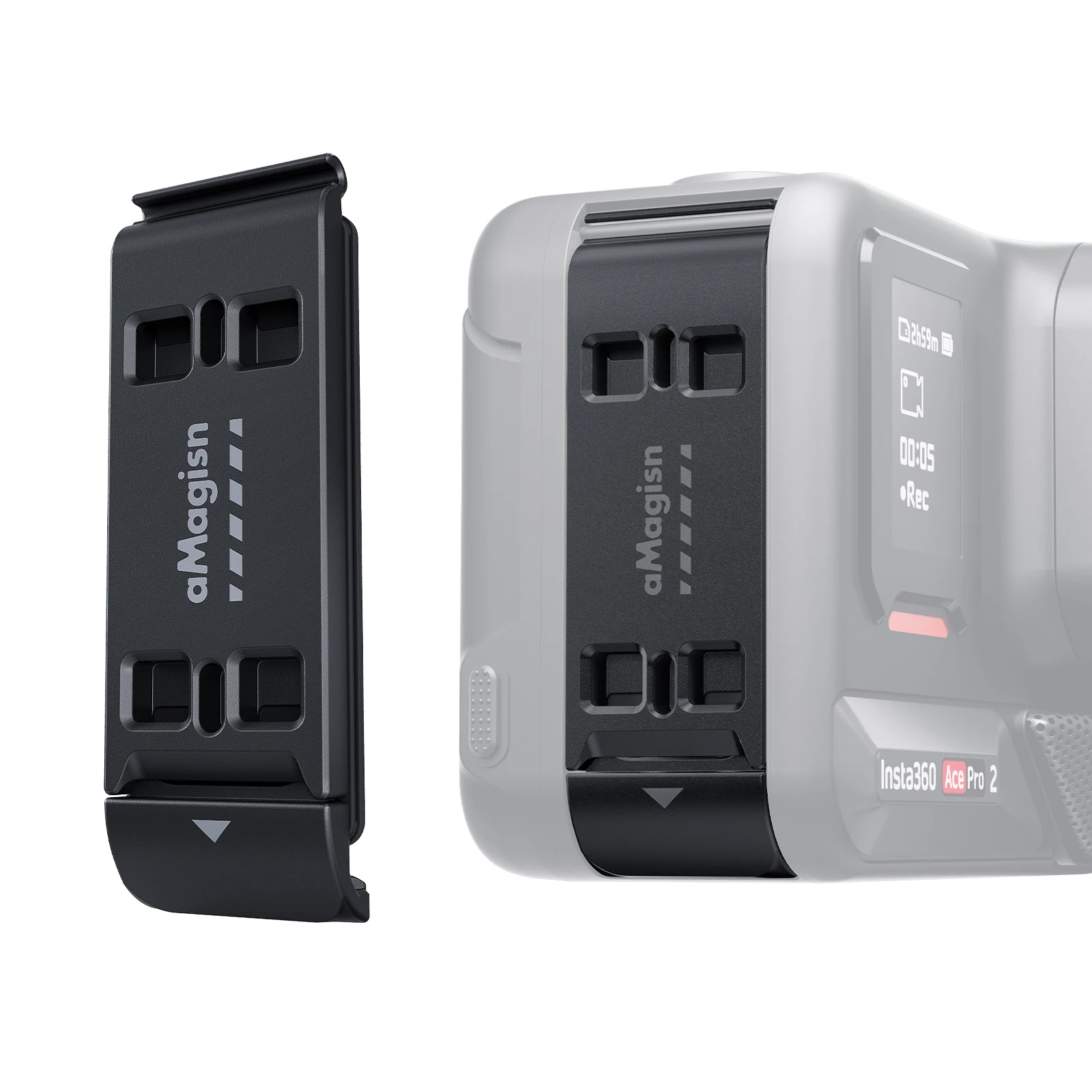 Battery Cover For Insta360 Ace Pro2 Vertical-shoot Quick Release Adapter Waterproof Cover For Insta360 Ace Pro2 Accessories