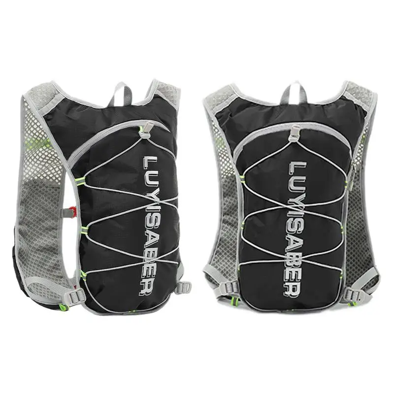 Running Vest With Water Bladder Reflective Hiking Backpack Breathable Pads Running Backpack Ultralight For Alpine Skiing