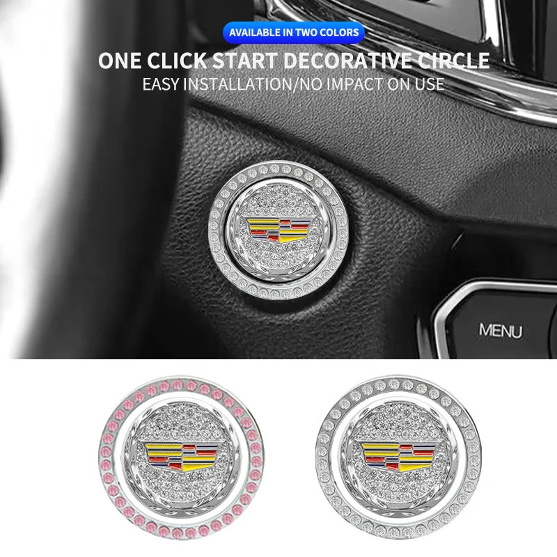 Наклейка-кольцо для запуска/остановки двигателя одним нажатием для Cadillac ATS CTS CT5 CT6 XT5 XTS SRX STS BLS DTS