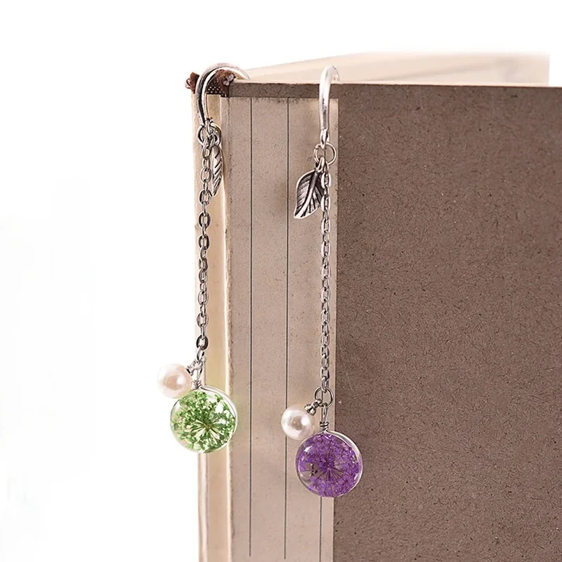 Pendant Bookmark Creative Retro Feather Metal Book Marks Book Page Mark Gift School Supplies Novelty Stationery Back To School