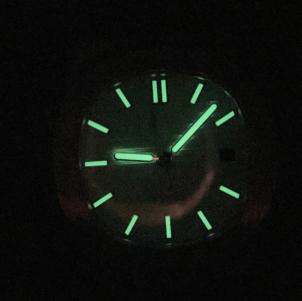 NH35 Case Nautilus 39mm Men Watch Accessories Luminous Dial Hands Stainless Steel Case for NH36 Miyota8215 Movement Clear Case