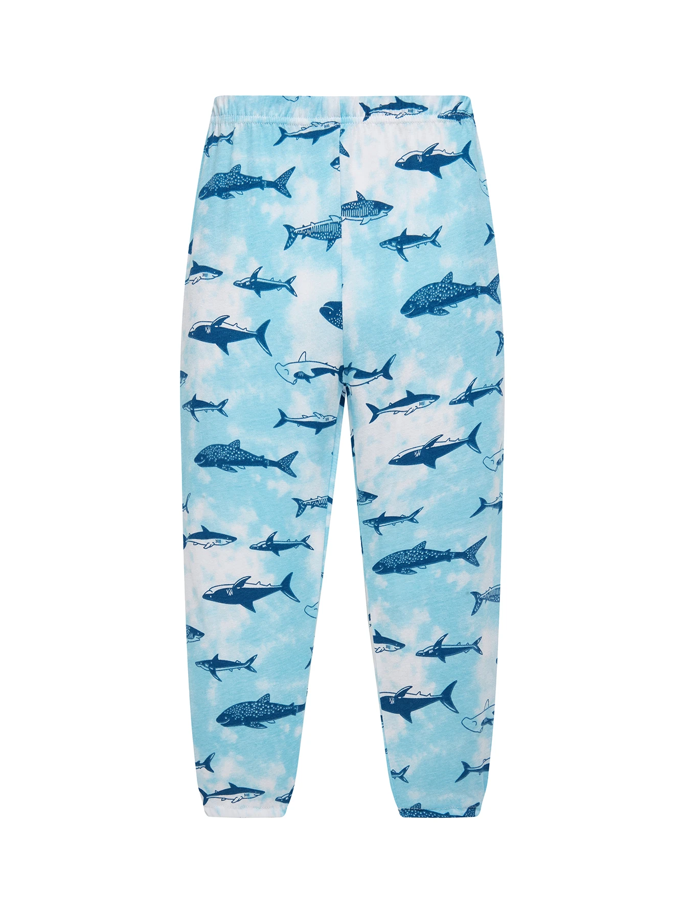 Kinder-Schlafanzug-Set aus 100% Baumwolle mit Vollprint-Cartoon-Hai, Langarm-Pyjama für Kinder von 1-8 Jahren, 2-teilig – Detail 6