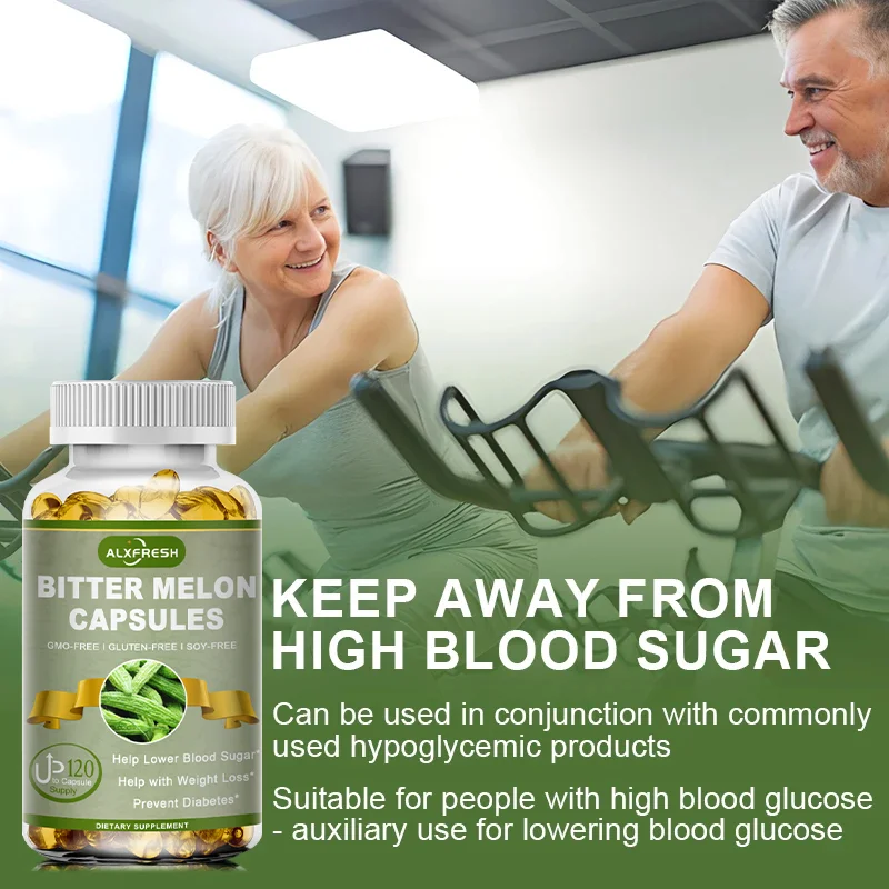 Bitter Melon Capsules Supports Stable Blood Sugar Cardiovascular and Diabetic Hypertension Health Supports Glucose Metabolism