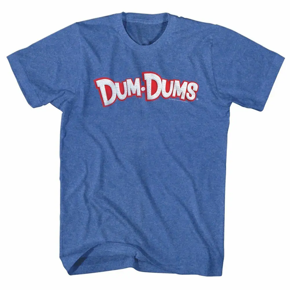 Dum Dums Logo Royal Heather Adult T Shirt