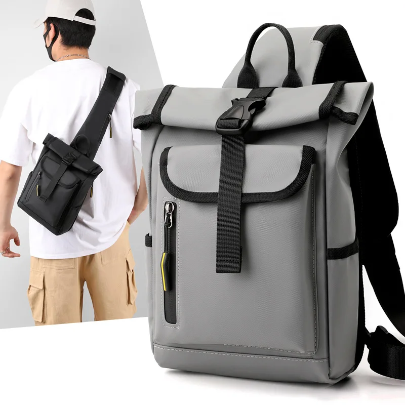 

Брендовая мужская нагрудная сумка 2025 года, модная большая мужская сумка через плечо из японской ткани Оксфорд, дизайнерская сумка на плечо для путешествий на открытом воздухе, спорта