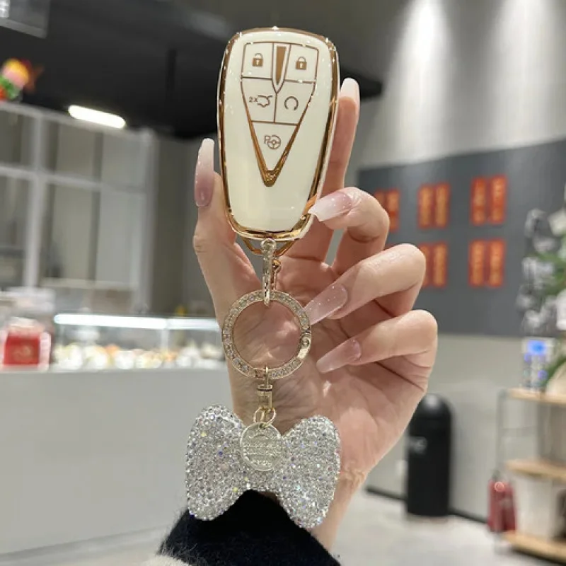 

A+ TPU Key Case Cover Keyring Keychain Protector Fob For Changan Eado Plus CS75PLUS