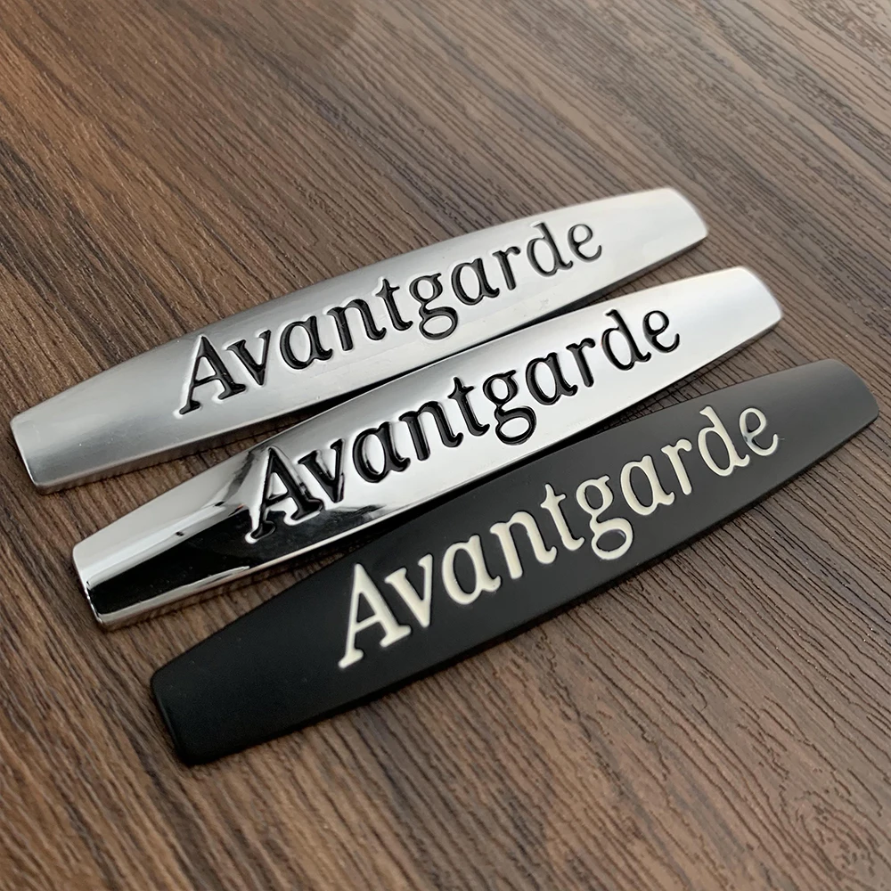 Metal Avantgarde Grand Edition Car Fender Side Emblem Badge Decal Rear Bumper Trunk Sticker for Mercedes-benz Mercedes Benz