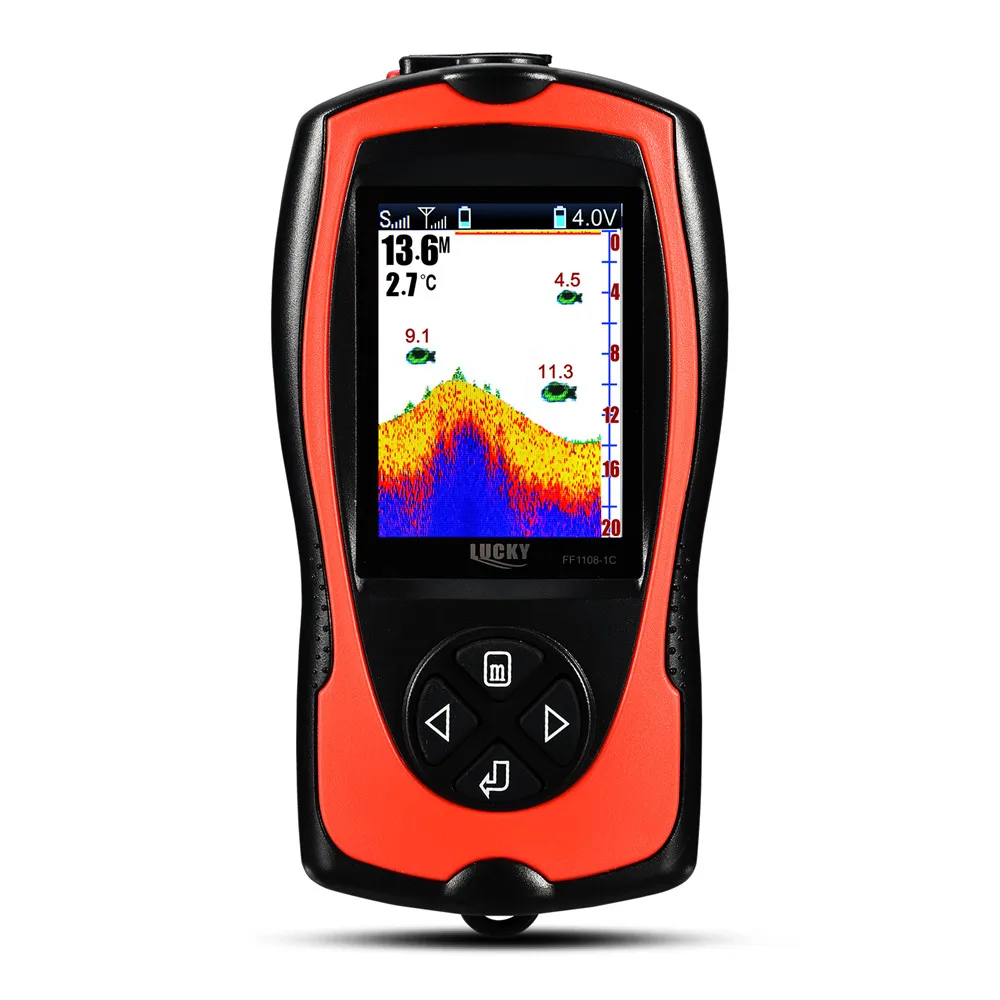 FF1108-1CWLA Rechargeable Wireless Sonar for Fishing 45M Water Depth Echo Sounder Fishing Finder Portable Fish Finder