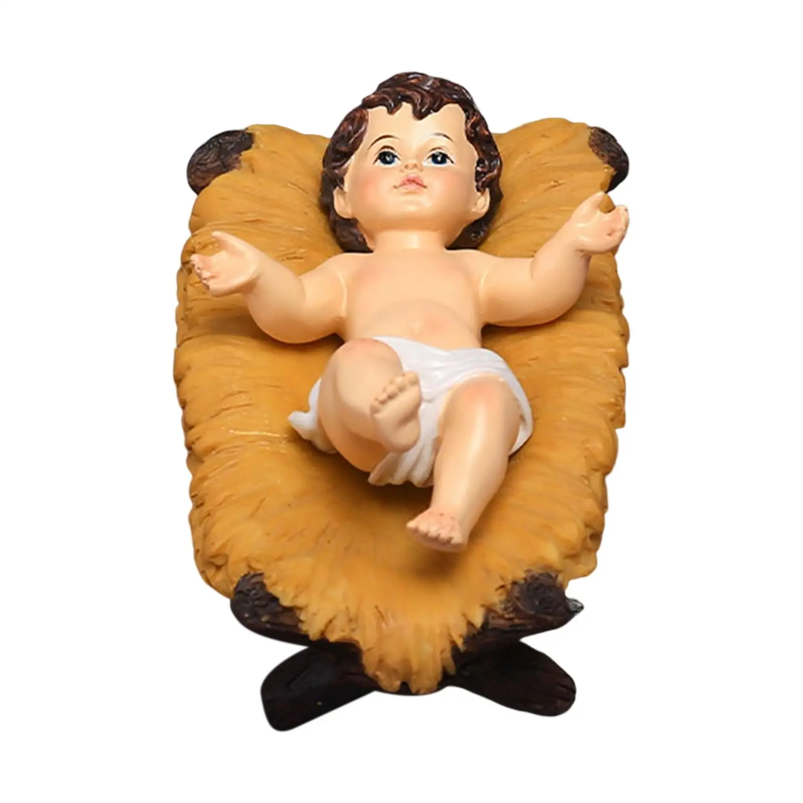Birth of Jesus Statue Boy Newborn Christmas Scene Memorial Figurines