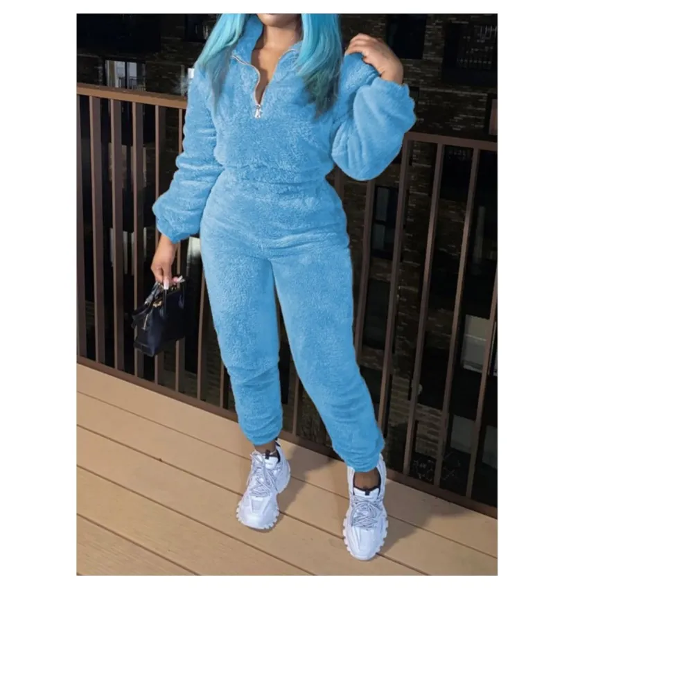 Mode Casual Effen Kleur Pluche Damespak Herfst Winter Nieuwe Ultra Korte Jas Slanke Warme Sportbroek Meisjes 2-delige set