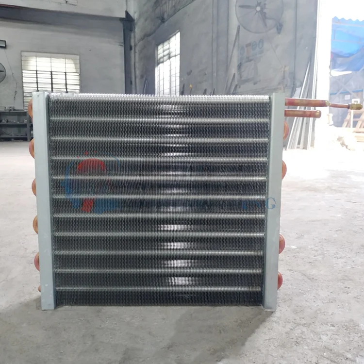 Cooled Copper Finned Tube AC Condenser Coil Evaporator Factory