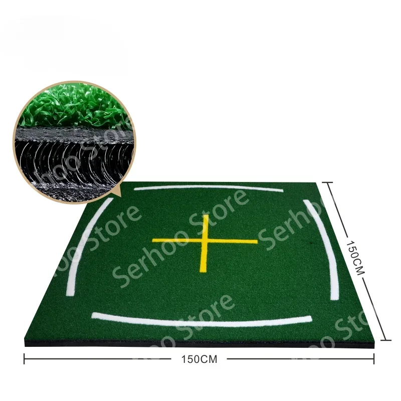 Professional 3d Golf Mat  Embroidered Golf Practice Mat Driving Range Golf Hitting Mat With Anti-Slip Bottom For Indoor Outdoor