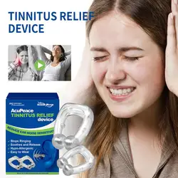 Tinnitus Relief Clip Portable Treatment Ringing Earache Pressure Earwax Clear Relief Ear Clip Hearing Discomfort Magnetic E U0n3